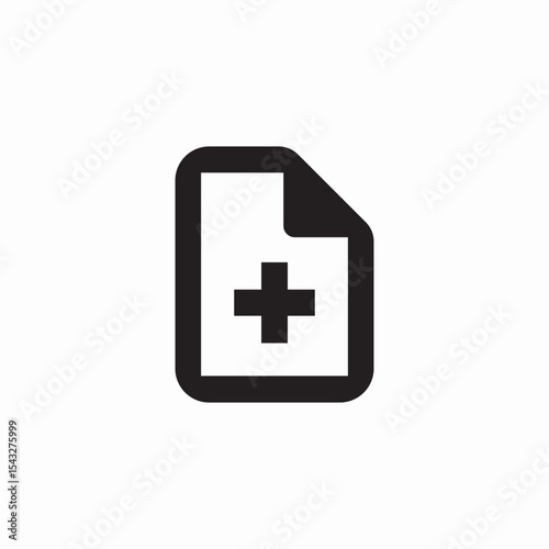 add file document icon sign vector
