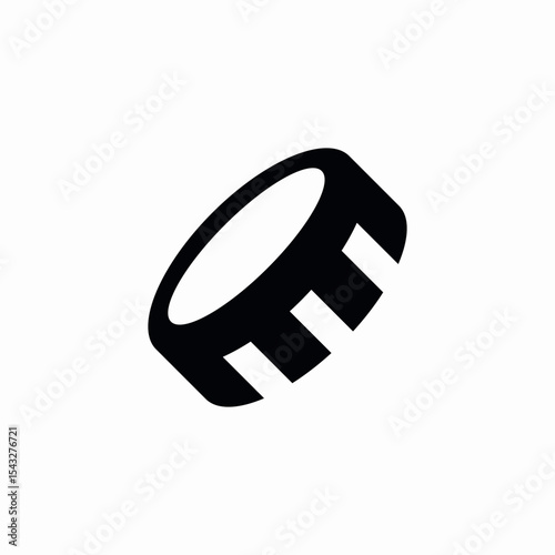 measuring tape icon sign vector