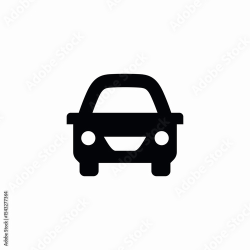 round car icon sign vector