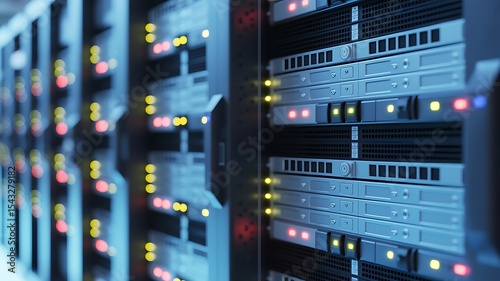 A Close-Up View of a Modern Data Center Servers, Technology, and Infrastructure