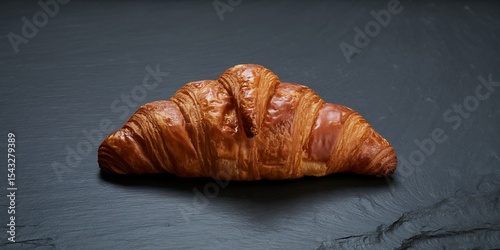 Golden-Brown Croissant A Professional Food Photography Shot