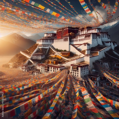 Potala Palace above the city