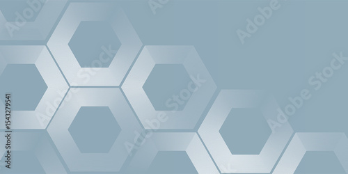 Gray Tech Finance Fintech Background Abstract Hexagon Pattern. Abstract Business Tech Science Vector Backdrop art nice modern