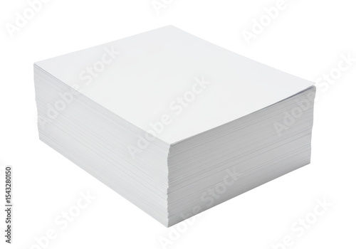Принти на полотні Isolated Stack of Pristine White Printing Paper
