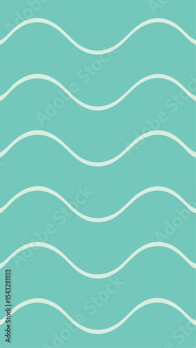 Abstract teal wave pattern seamless design for various creative graphic design projects