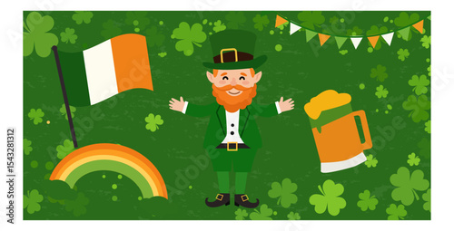 Happy St. Patrick's Day Illustration Set-04