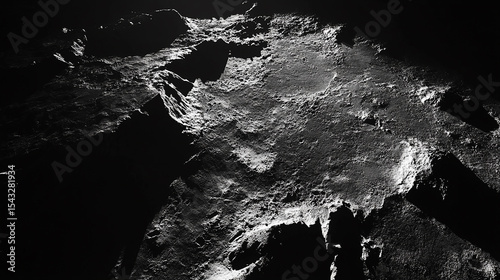 A Monochrome View of a Rugged Asteroid Surface