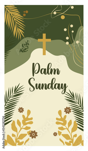 Palm Sunday Religious Observance Vector Art-01