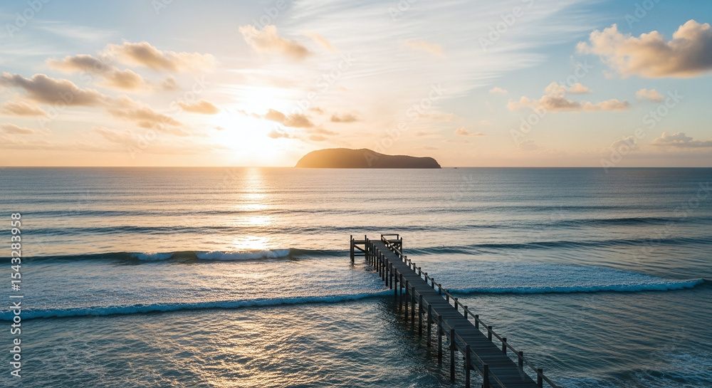 Fototapeta premium sunset over the sea