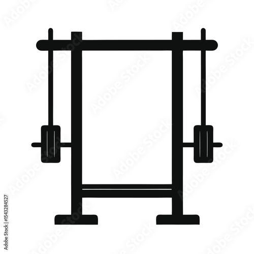 Gym Equipment Weight Machine Black and White