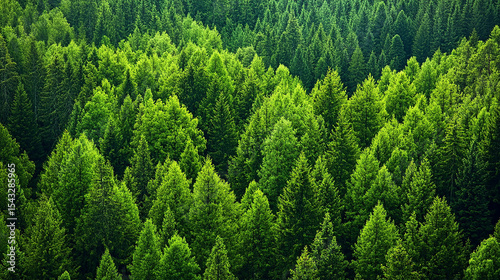 Lush Evergreen Forest Canopy