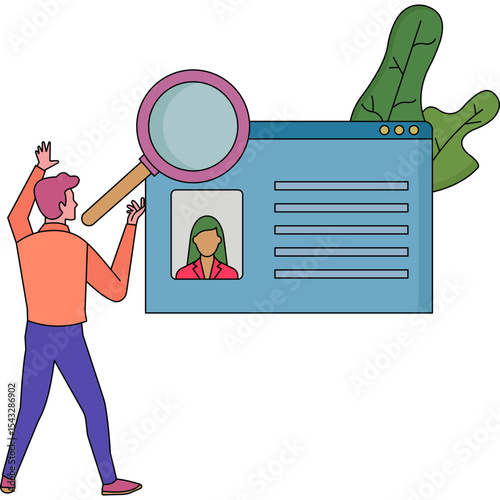 Find Resource Illustration  