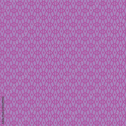 Interlocking Geometric Ovals in Pink and Lilac