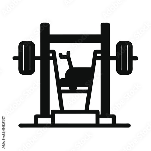 Illustration of silhouette of a weight scale and dumbbell