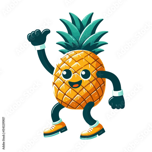 This fun, anthropomorphic pineapple character with a thumbs-up is perfect for websites and blogs about tropical themes, healthy eating, summer, or positive vibes.

