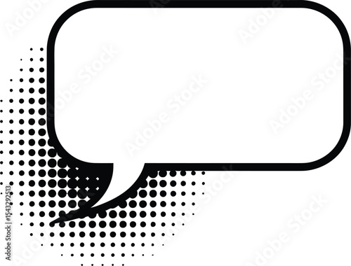 Blank Comic Book Speech Bubble  Perfect for Your Graphic Design Projects, Comics, Illustrations, and More