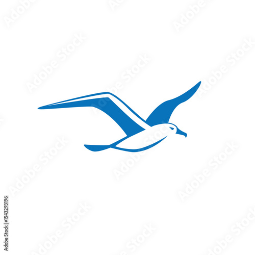 albatross letters abstract logo modern style