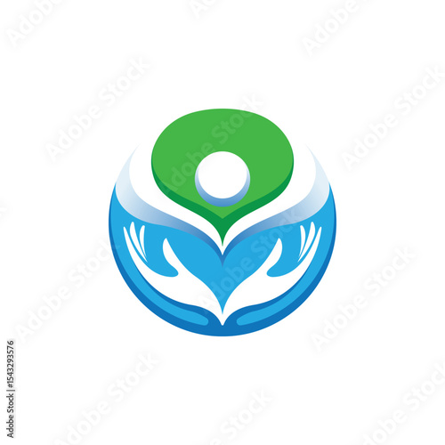 dna letters abstract logo modern style