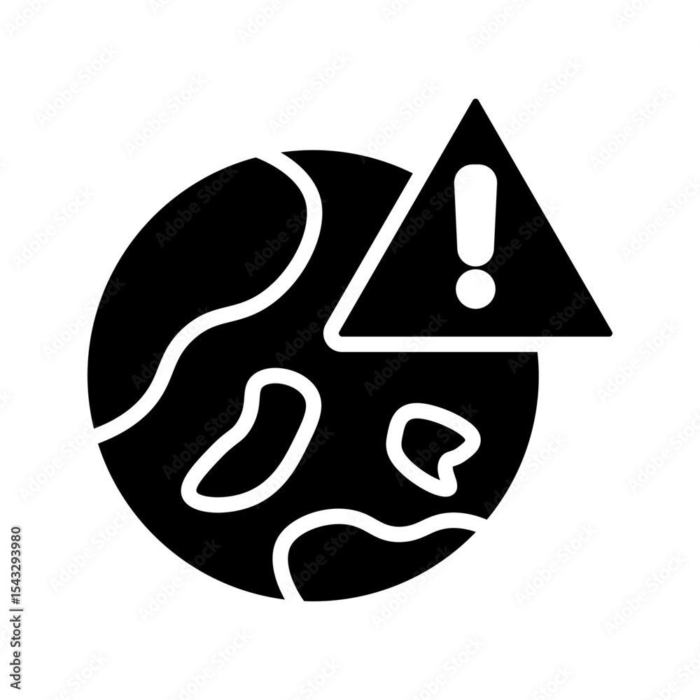 vector exclamation mark world globe icon sign isolated on white background vector exclamation mark world globe icon sign isolated on white background