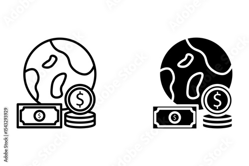 Economy icon. sign for mobile concept and web design. vector illustration