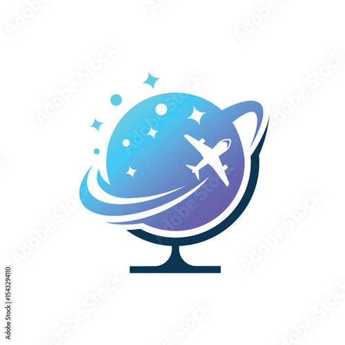 travel  abstract logo modern style
