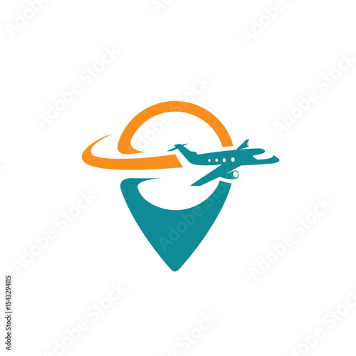 travel  abstract logo modern style