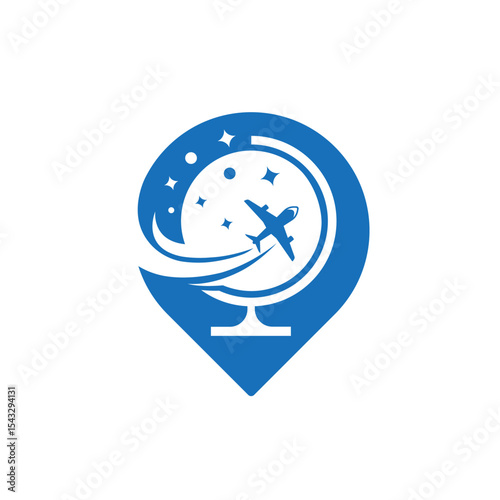 travel  abstract logo modern style