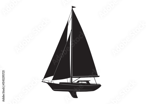 Sail boat logo silhouette vector design, sail boat logo icon silhouette, sailboat sailing ship logo vector illustration, sailboat and sailing ship vector silhouette logo design on white background