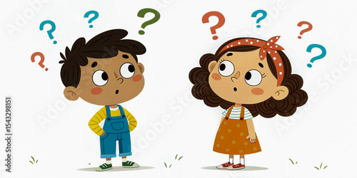 Question Time: Cartoon Kids in Curious Confusion