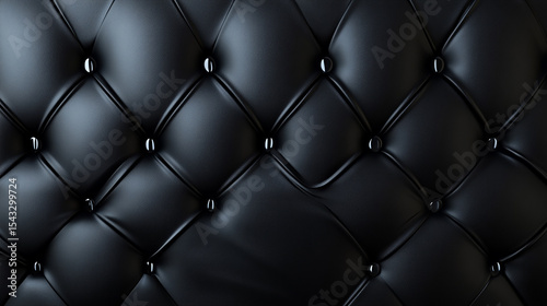 Midnight Elegance A Study in Black Leather Texture