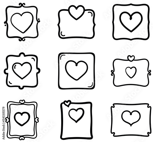 Heart Frame Clipart Collection