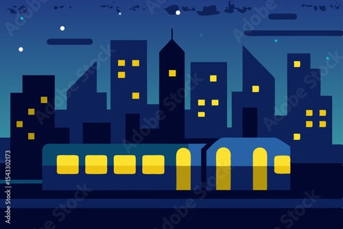 night city in the night