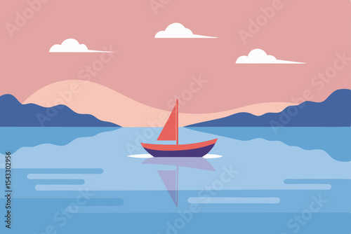 Sailboats and yachts cruise the ocean waves under a summer sky, embodying the spirit of marine travel and nautical design