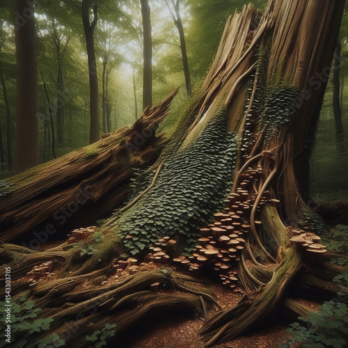 Fallen Giants tiny mushrooms