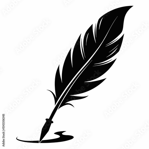 feather and ink