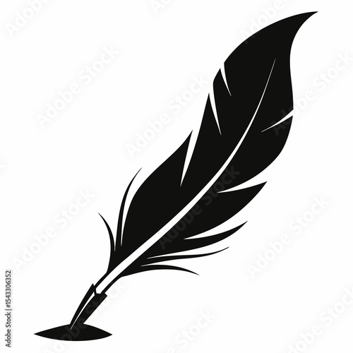 feather and ink