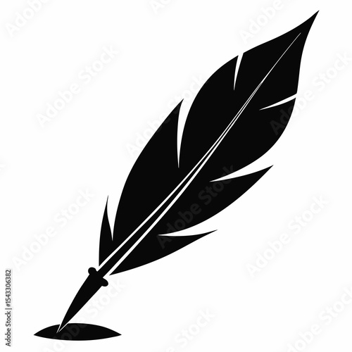 feather and ink
