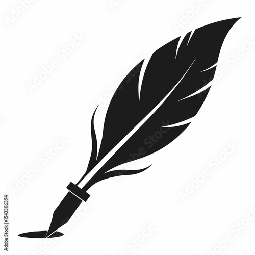 feather and ink
