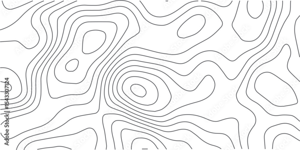 Fototapeta premium Topographic map patterns, topography line map. Vintage outdoors style. Stock vector. World map Template