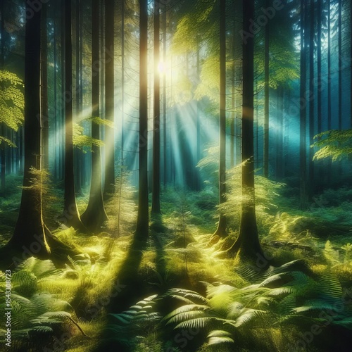 Luminous Undergrowth a vibrant scene