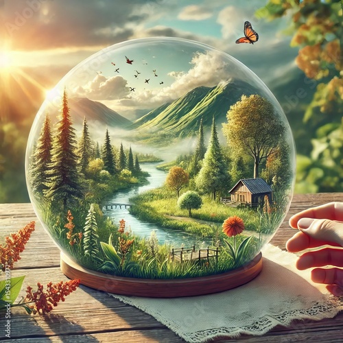 Nature observation to natural surroundings