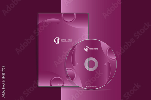 DVD case and disc label template design