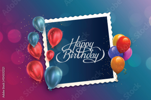 Happy birthday greeting card