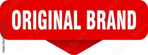 original brand sticker. original brand sign on transparent background