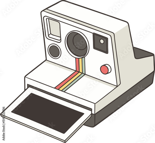 vector illustration of a photo camera