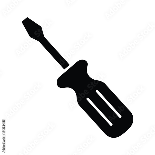 Screwdriver tool isolated on white background