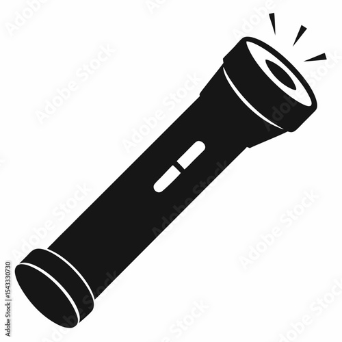 flashlight vector illustration
