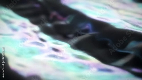 Iridescent Liquid Metal Abstract Wave