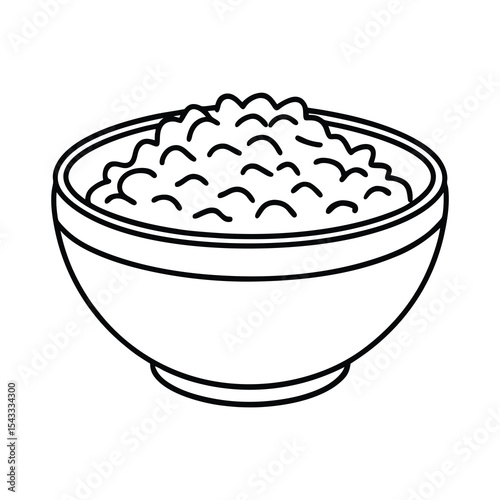 corn flakes minimal line art graphic