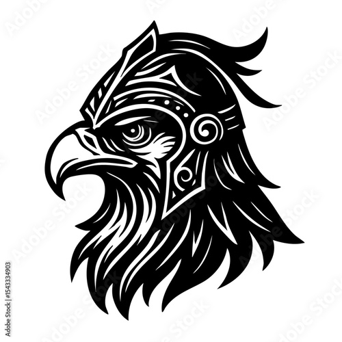 head of an eagle vector